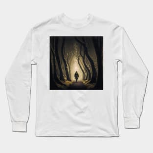 Lone Man in the Woods Long Sleeve T-Shirt